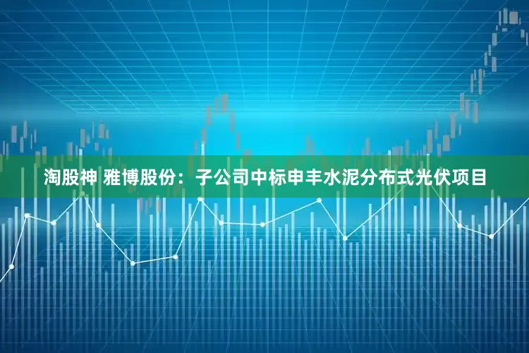淘股神 雅博股份：子公司中标申丰水泥分布式光伏项目