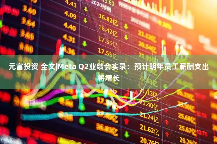 元富投资 全文|Meta Q2业绩会实录：预计明年员工薪酬支出将增长