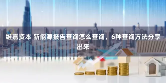 维嘉资本 新能源报告查询怎么查询，6种查询方法分享出来